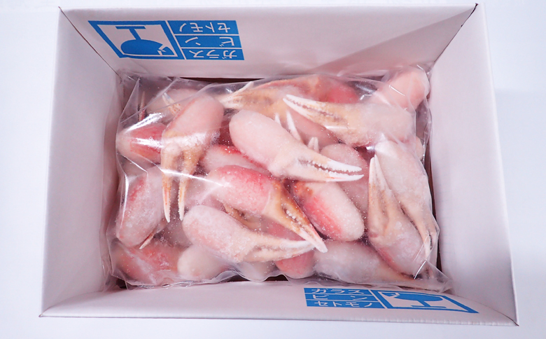 生食用本ズワイガニ爪ポーション1.2kg B-14088
