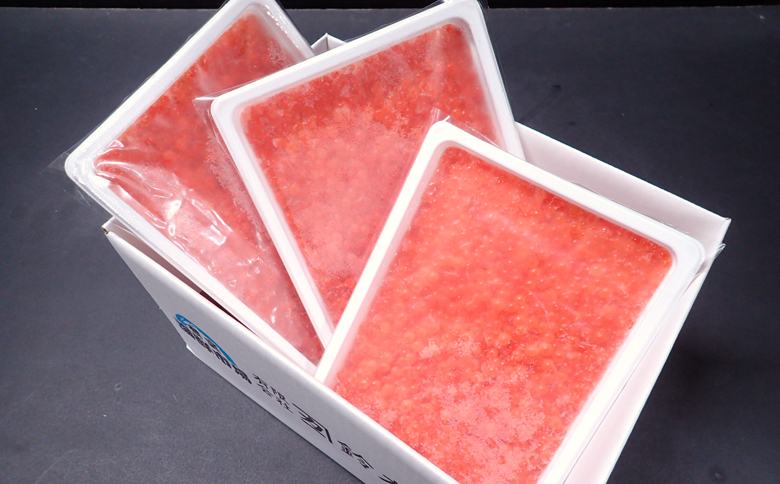 ＜12月10日決済分まで年内配送＞根室海鮮市場＜直送＞いくら醤油漬160g×3P(計480g) B-28012