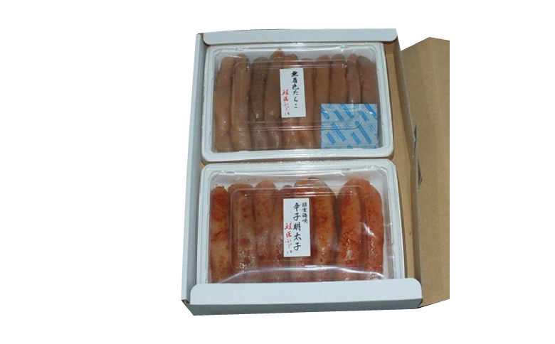 【北海道根室産】<鮭匠ふじい>熟成たらこ・辛子明太子各400g B-42005