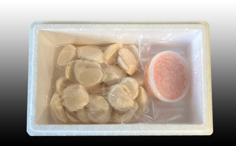 ＜12月21日決済分まで年内配送＞いくら醤油漬け100g×1P、ほたて貝柱500g×1P B-70019