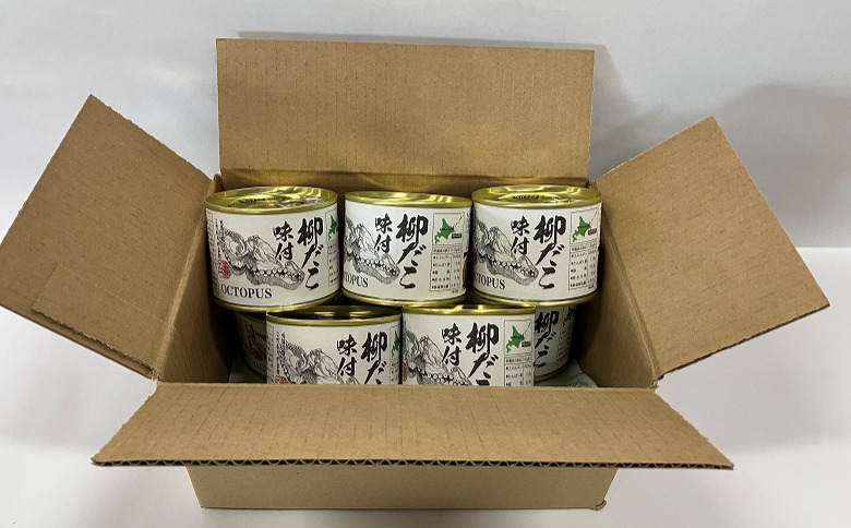 ＜12月21日決済分まで年内配送＞【北海道根室産】柳だこ味付190g×8缶 B-78016