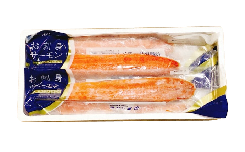 お刺身トラウトサーモン2～5本(計1kg)＆塩銀鮭切り身1切(約70g)×25P C-09045