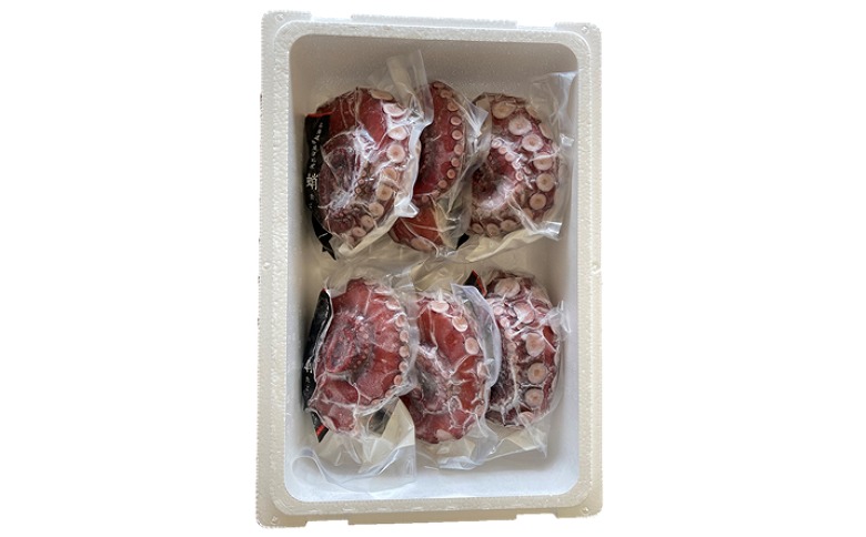 ＜12月14日決済分まで年内配送＞【北海道根室産】ボイル水たこ足先6P(計2kg) C-20004