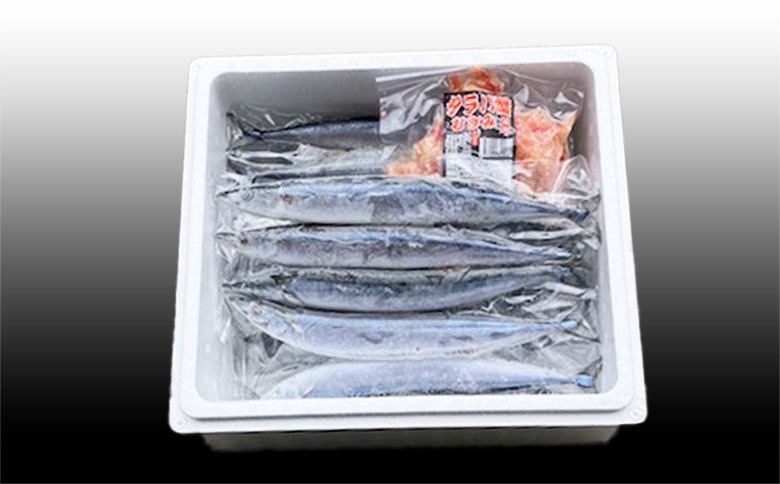 【12/31決済分まで1月中配送】 【北海道根室産】タラバガニむき身300g×1P・冷凍さんま5尾×5Pセット C-30080