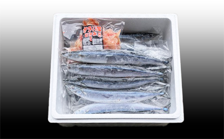 【12/31決済分まで1月中配送】 【北海道根室産】タラバガニむき身300g×1P・冷凍さんま5尾×5Pセット C-36081