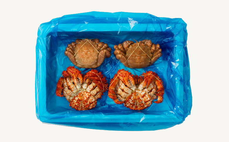 ＜12月21日決済分まで年内配送＞花咲がに500g前後×2尾と毛がに350g前後×2尾セット C-54005