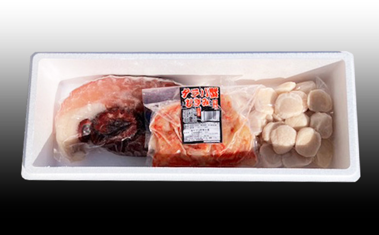 ＜12月21日決済分まで年内配送＞ほたて貝柱・たこ足・タラバガニむき身セット C-70081