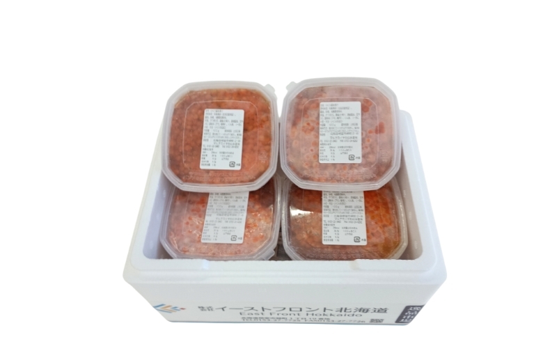 【北海道根室産】いくら醤油漬け100g×4P C-83005
