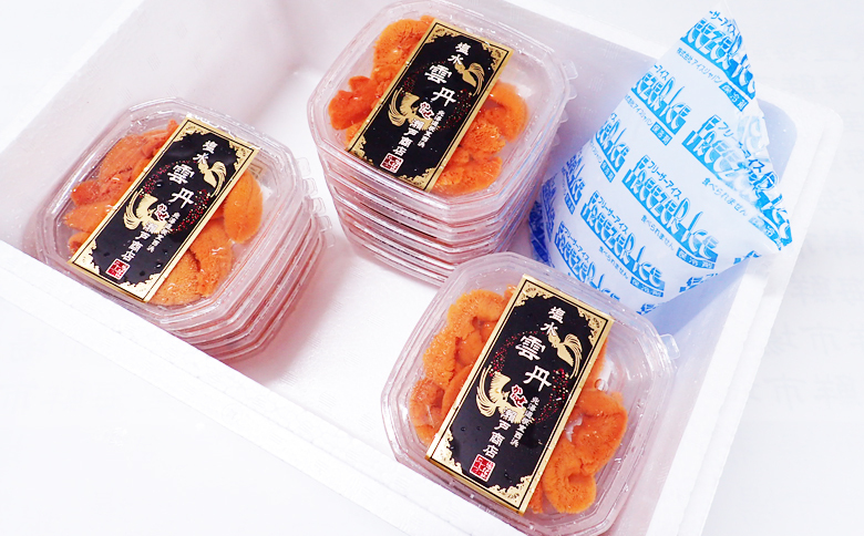 無添加むきたてエゾバフンウニ(赤系)塩水パック40～50g×10P[2026年1月中旬以降発送] D-11037