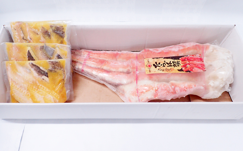 ボイルたらばがに脚約1.8～2kg×1肩、銀だら西京漬け4切×3P D-14063