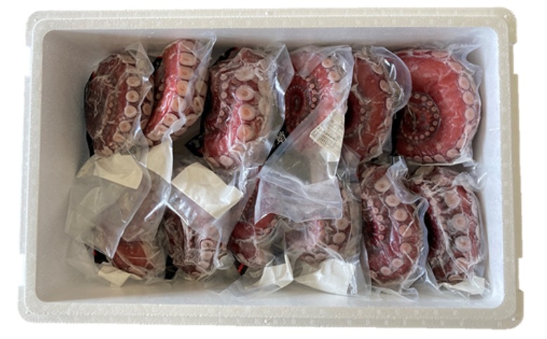 ＜12月14日決済分まで年内配送＞【北海道根室産】ボイル水たこ足先12P(計4.5kg) D-20004