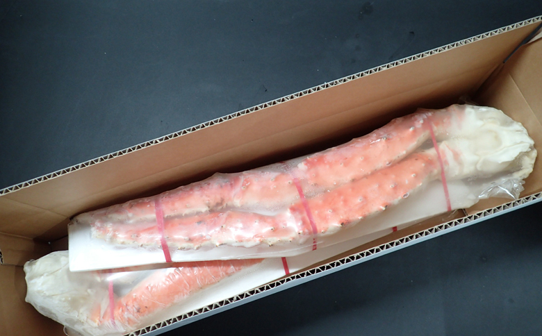 根室海鮮市場＜直送＞ボイルたらばがに脚約1kg(脚2本シュリンク)×2P D-28049