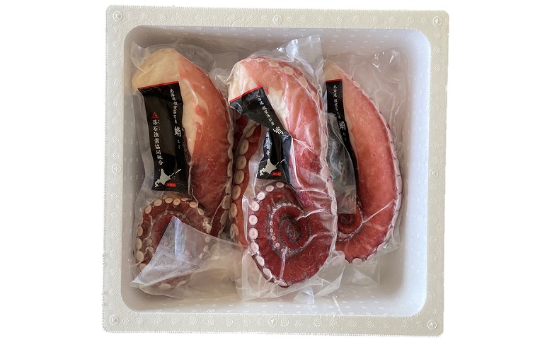 ＜12月14日決済分まで年内配送＞【北海道根室産】ボイル水たこ足7本(計7.5kg) E-20002