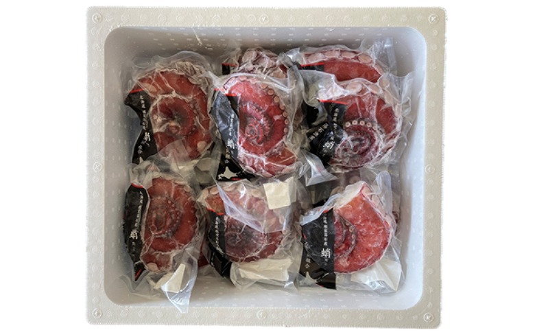 ＜12月14日決済分まで年内配送＞【北海道根室産】ボイル水たこ足先20P(計7.5kg) E-20003