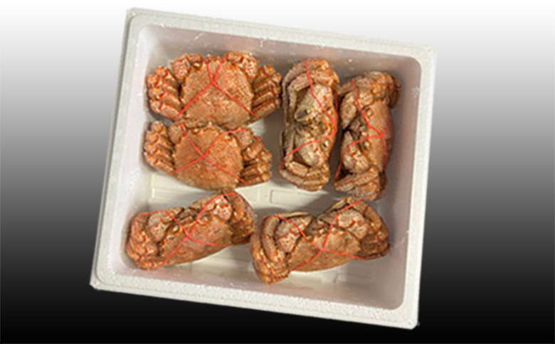 ＜12月21日決済分まで年内配送＞毛かに400g前後～550g前後×6尾 E-36007