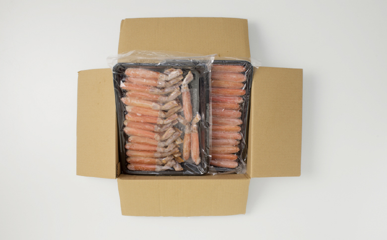 ＜12月10日決済分まで年内配送＞しゃぶしゃぶ用ずわいがにポーション500ｇ(25～30本)×2P F-11001