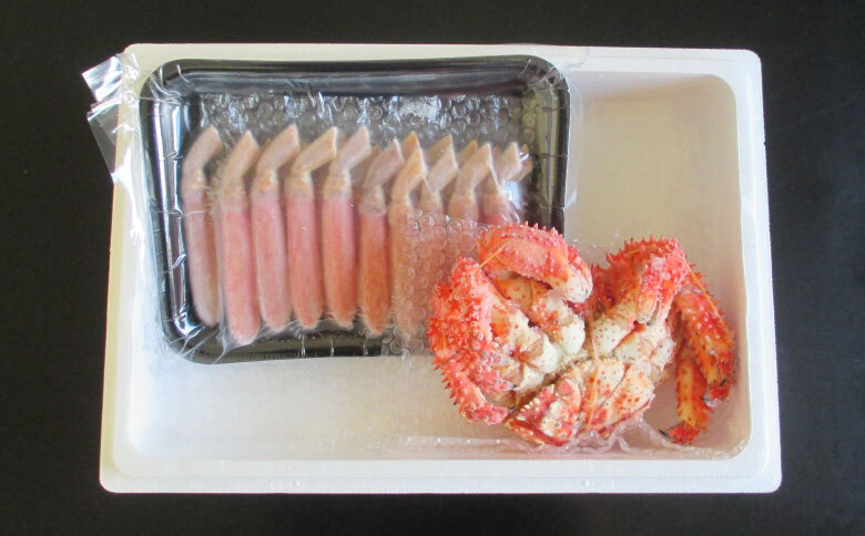 【12/31決済分まで1月中配送】 花咲蟹・ずわいポーションセット F-19001