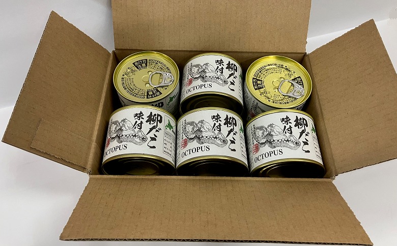 ＜12月21日決済分まで年内配送＞【北海道根室産】柳だこ味付190g×12缶 F-78009