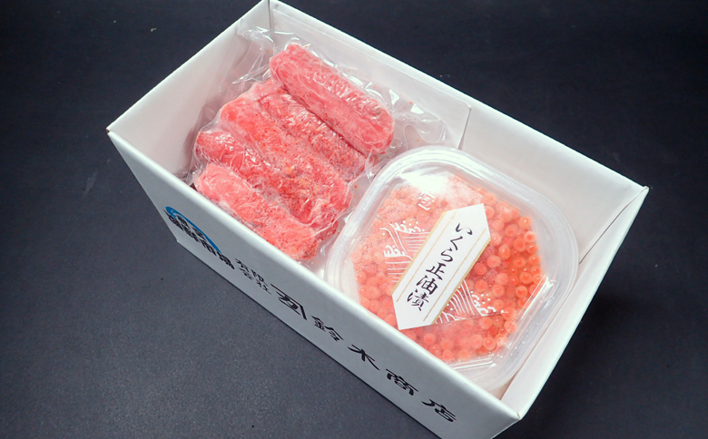 いくら醤油漬け(鮭卵)70g×1P、辛子明太子300g×1P G-11063