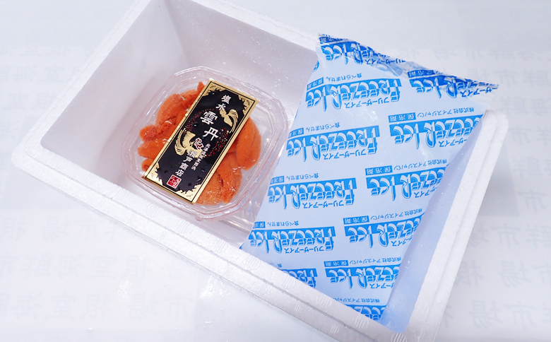 無添加むきたてエゾバフンウニ(赤系)塩水パック40～50g×1P G-11069