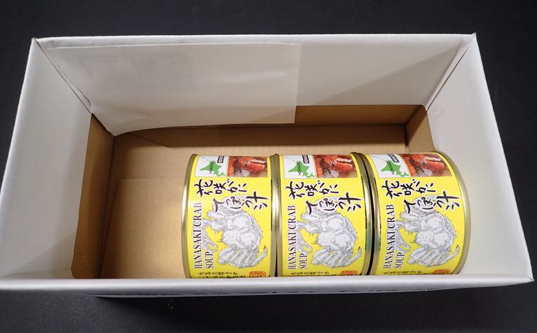 【北海道根室産】花咲がにてっぽう汁215g×3缶 G-14025