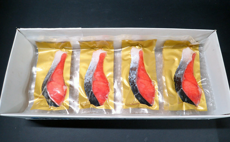 無添加天然熟成紅鮭1切(約80g)真空×8P G-14054