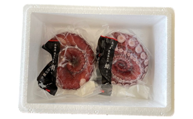 ＜12月14日決済分まで年内配送＞【北海道根室産】ボイル水たこ足先2P(計600g) G-20003