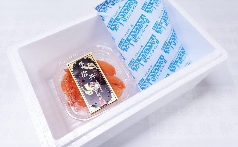 根室海鮮市場＜直送＞無添加むきたてエゾバフンウニ(赤系)塩水パック40～50g×1P G-28069