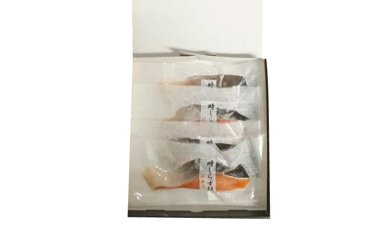 【北海道根室産】時しらず鮭切身1切×4P G-42017