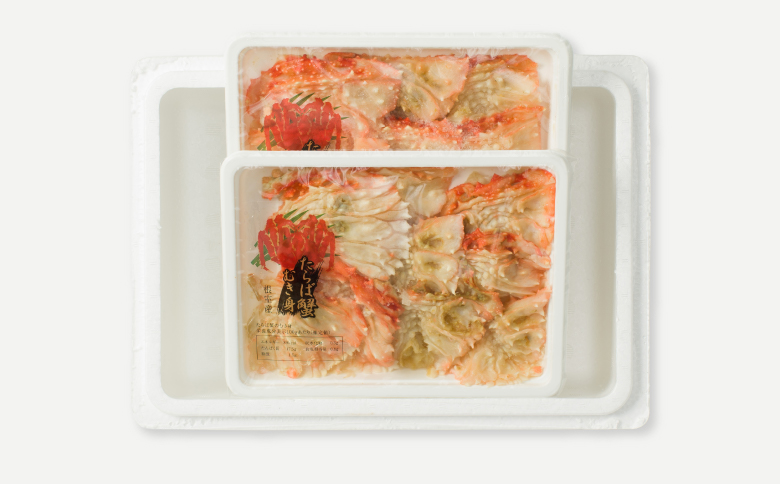 ＜12月21日決済分まで年内配送＞【北海道根室産】冷凍たらば蟹ふんどし剥き身200g×2P G-54003