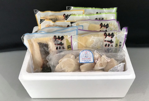 ほたて貝柱とまだら切り身4種 B-18006