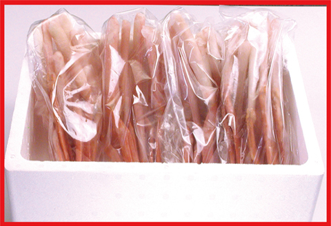 ＜12月21日決済分まで年内配送＞紅ズワイガニむき身400g×4P(計40本～60本) C-07027