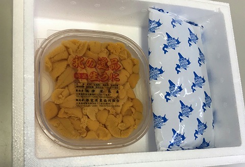 エゾバフンウニ塩水パック60～70g×1P A-18001