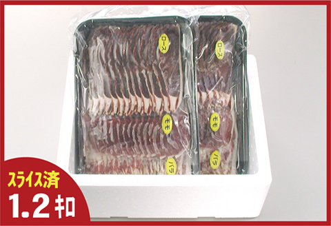 ＜12月21日決済分まで年内配送＞【北海道根室産】鹿肉(焼肉・すき焼・しゃぶしゃぶ用)600g×2P(計1.2kg) C-07005