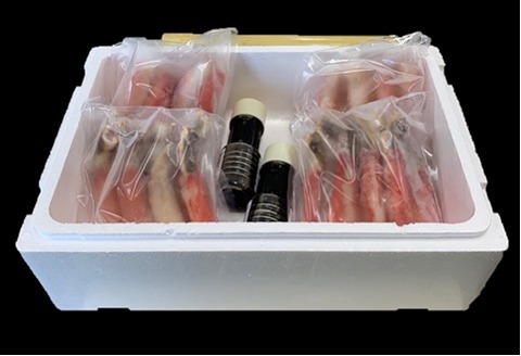 ＜12月21日決済分まで年内配送＞たらばがに生冷棒肉ポーション1.6kg E-01009