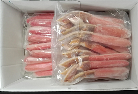 ＜12月10日決済分まで年内配送＞根室海鮮市場＜直送＞しゃぶしゃぶ用ずわいがにポーション500g(25～30本)×2P F-28001