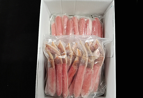 ＜12月10日決済分まで年内配送＞しゃぶしゃぶ用ずわいがにポーション500g(25～30本)×2P F-14001