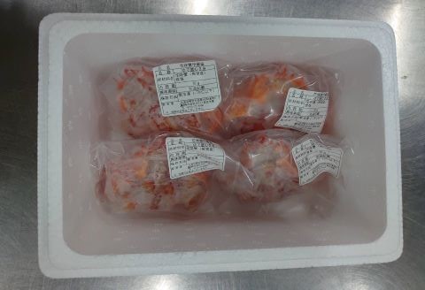 【北海道根室産】花咲蟹甲羅盛70g×4個 A-27019