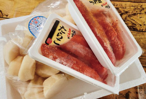 <年内配送可>ほたて600g・たらこ140g・辛子明太子140g B-16061