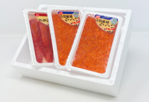 醤油いくら140g×2P・辛子明太子140g×1P B-16069