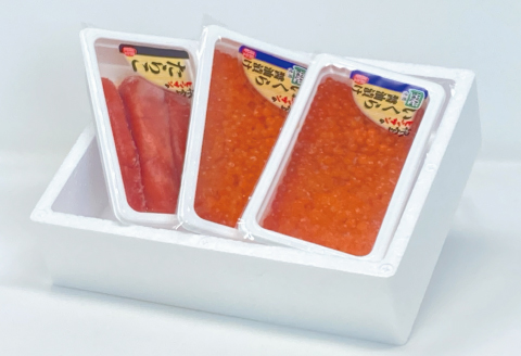 塩いくら140g×2P・たらこ140g×1P B-16088