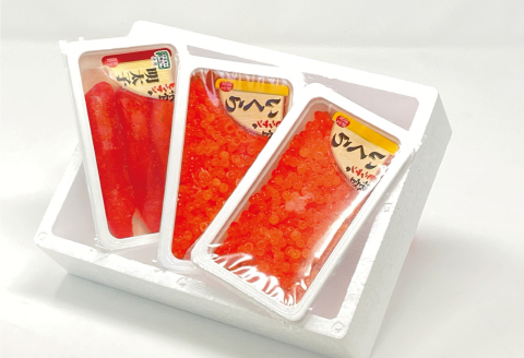 塩いくら140g×2P・辛子明太子140g B-16089