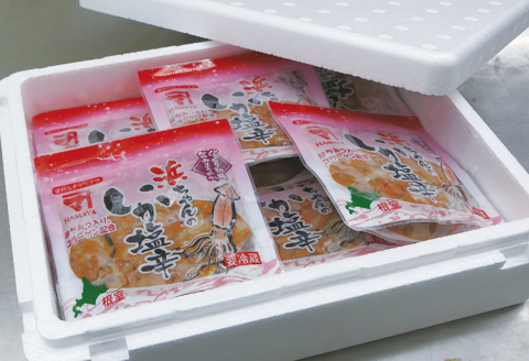 ＜12月17日決済分まで年内配送＞【北海道根室産】浜ちゃんのいか塩辛10入り A-32005