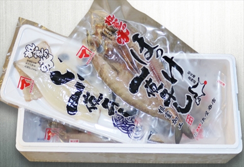 【12/31決済分まで1月中配送】 無添加ほっけ・いか一夜干し各3枚 A-32017