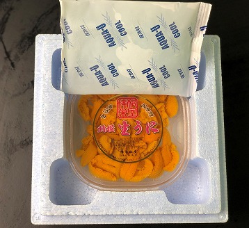 エゾバフンウニ塩水パック70g前後×1P  A-54001