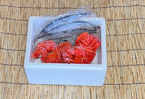 【北海道根室産】花咲かに2尾・冷凍さんま5尾 A-76002