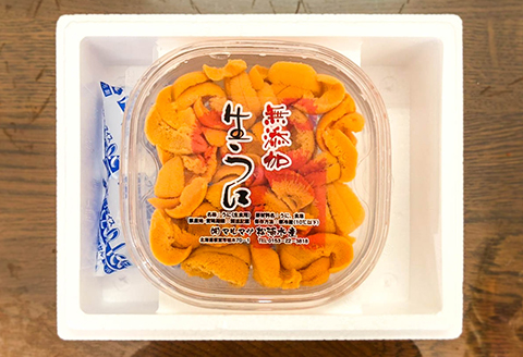 無添加エゾバフンウニ塩水パック約100g×1P[2026年1月下旬以降発送] A-91001