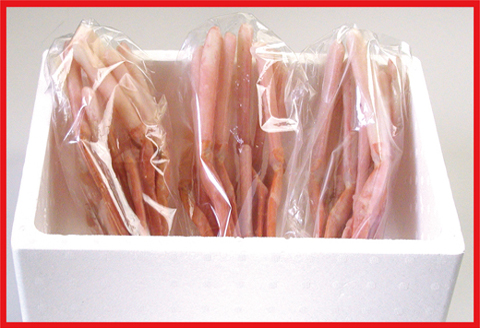 【12/31決済分まで1月中配送】 お刺身用紅ズワイガニむき身1.2kg B-07029