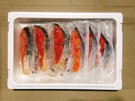 塩キングサーモン1切(約100g)×7P＆キングサーモンみりん漬け1切(約80g)×7P B-09056