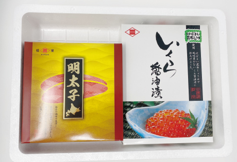醤油いくら500g、明太子500g F-16015